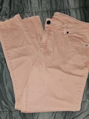 Lane Bryant Blush Cropped Skinny Jeans